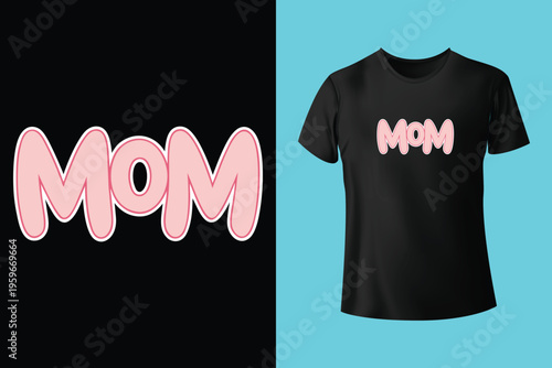Mom The Heart Of The Family. Mothers day t shirt design best selling t-shirt design typography creative custom, t-shirt design