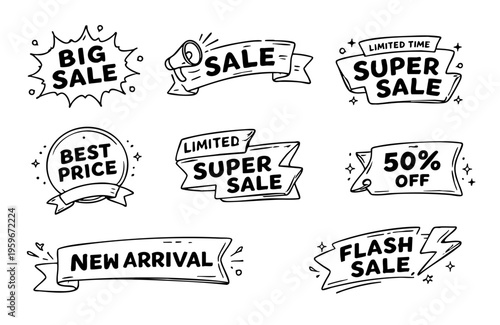 Sale Banner Template Set / セールバナーテンプレートセット（割引・広告・SNS・ベクター）