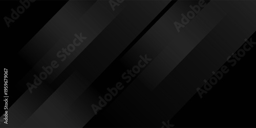 Dark Abstract Black Diagonal Layer Background with Modern Minimal Style. Modern Trendy design in Vector Illustration