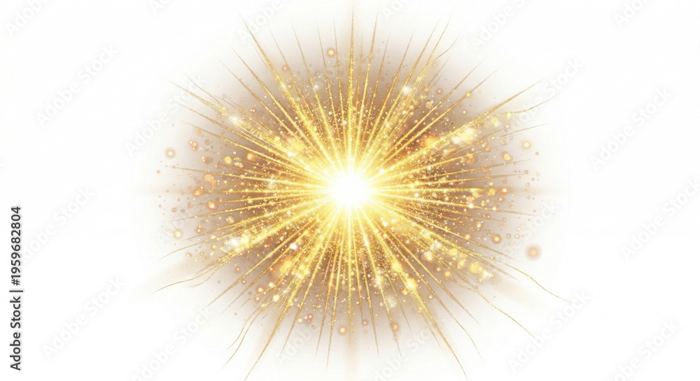 Naklejka premium golden star burst