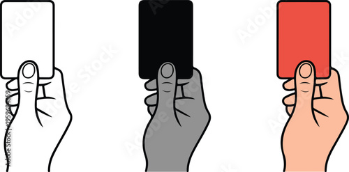 Professional soccer referee icon set featuring match official and sports authority symbols in minimalist line art vector styles.