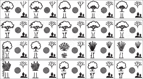 Abstract tree pattern in black and white, evoking a sense of minimalistic artistry.