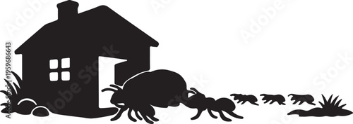  ANT Icon – Vector Illustration