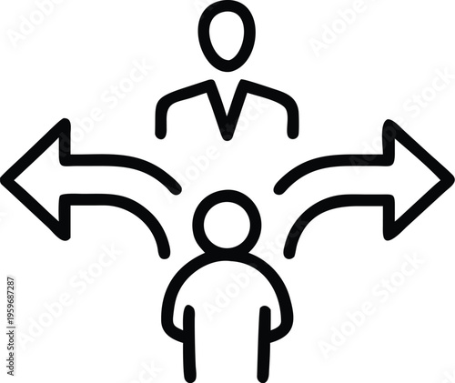 Illustration of communication and interaction between different hierarchical levels