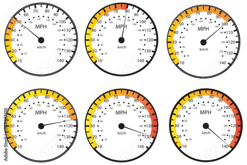 Set bundle RPM speed logo design template