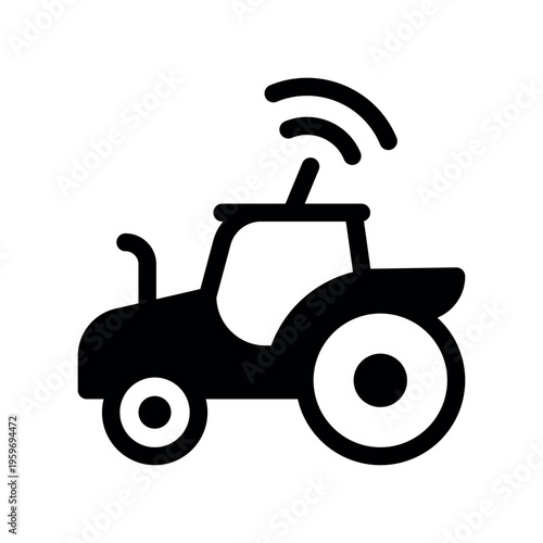 Remote Control Agricultural Vehicle Connectivity Icon