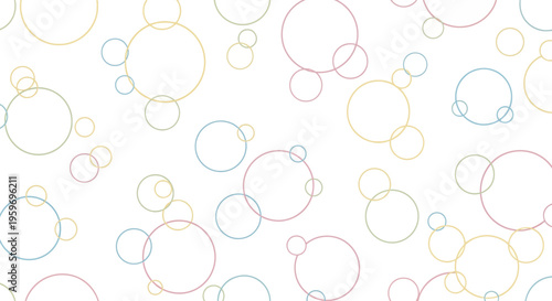 Collection of various sized circles.