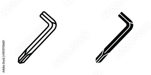 Two different types of paperclip designs shown in black and white line art