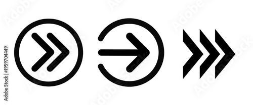 Swipe side icon element with arrow for social media stories and mobile app interface.	