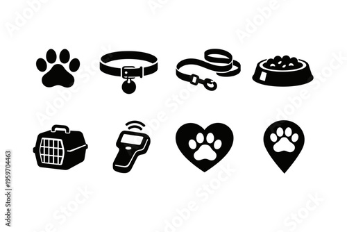 Essential Pet Accessories: A Comprehensive Collection of Collars, Leashes, Food Bowls, and Identification Tools for Your Beloved Companion