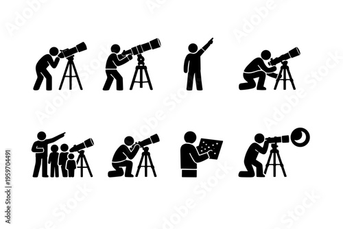 Exploring the Universe: Enthusiasts Engaging with Telescopes for Stargazing, Understanding Astronomy, and Discovering Celestial Wonders.