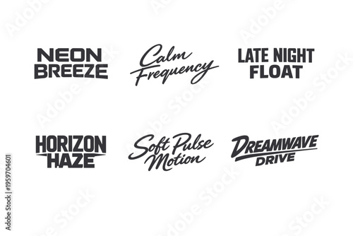 A Creative Showcase of Stylish Typography Featuring Various Modern Script Fonts with Unique Designs and Catchy Names for a Trendy Visual Appeal