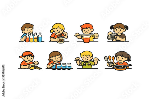 Engaging Kids in Creative Learning Through Fun Activities: Promoting Skills in Cooking, Organization, and Teamwork in a Playful Environment