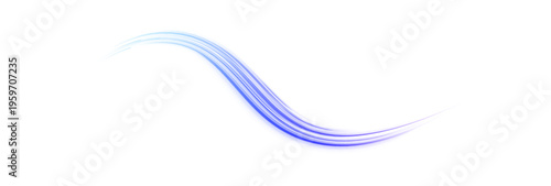 Purple and pink neon glowing curves ripple smoothly. Dynamic light trails illustrate motion, speed, and futuristic energy. Perfect PNG for cyberpunk, gaming, or digital designs.