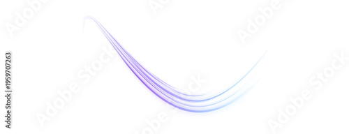 Glowing violet spiral line twists across abstract background. Smooth motion trails convey energy and futuristic speed effect. Ideal PNG for sci-fi, cyberpunk, or tech visuals.