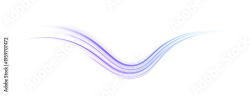 Pink and purple neon stripes form flowing swirl pattern. Smooth glowing curves illustrate digital speed and energy. Ideal PNG for cyber, tech, or futuristic designs.