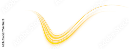 Golden light line with glittering particles and radiant shine effect. Elegant smooth motion enhances premium design style. Perfect for decoration and highlights.