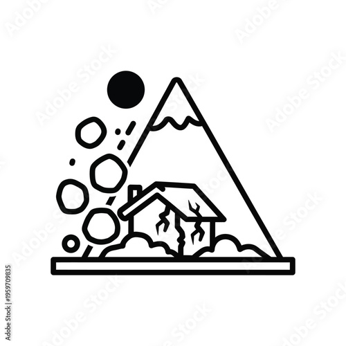 Landslide Destruction House Disaster Commercial