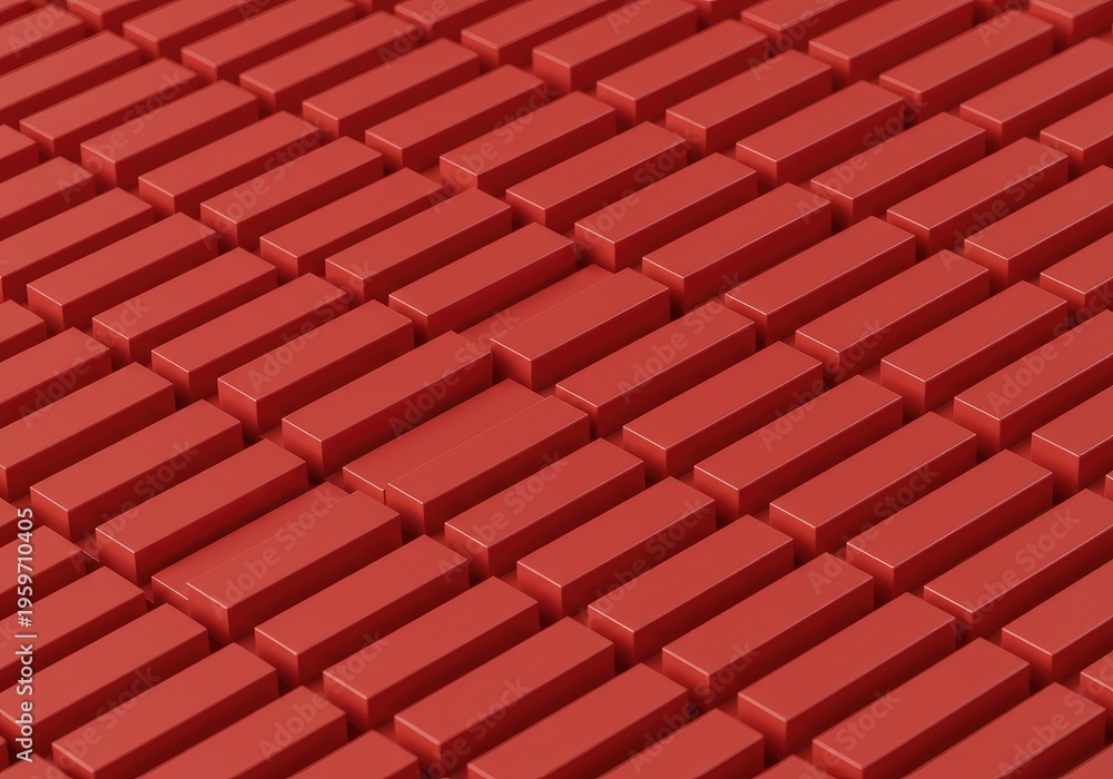 Fototapeta premium Abstract pattern visualizing precise synchronization: identical, uniform forms arranged in a flawless, empty grid structure, pattern, technology, order
