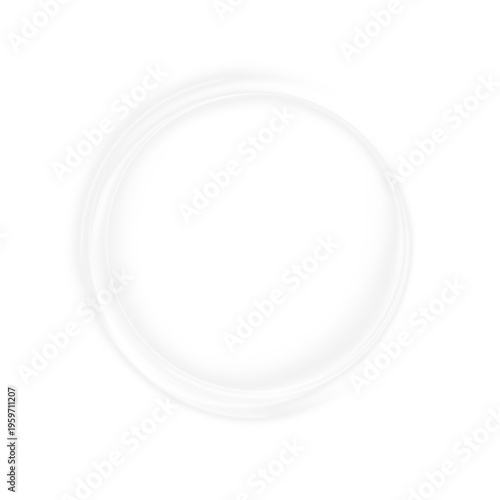 White luminous ring with sparkling particles and soft glow aura. Clean circular frame adds brightness and clarity. Ideal for highlights, banners, and modern visual design.