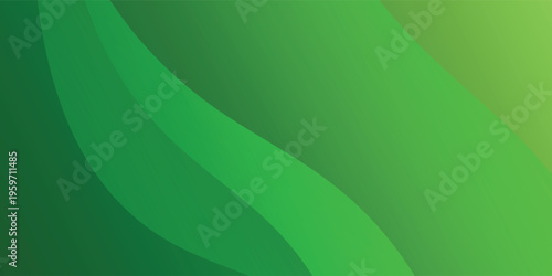 Abstract background with fresh green organic wavy gradients eps10