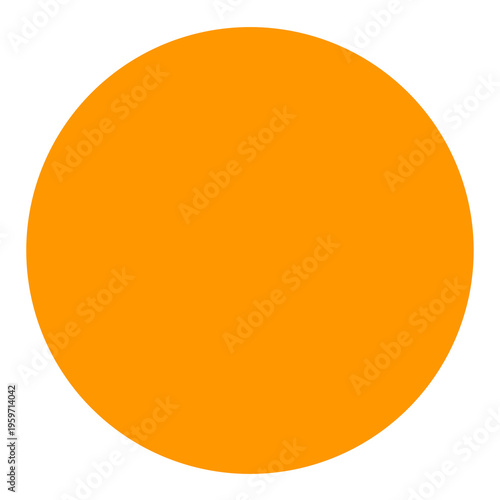solid orange round shape for graphic design
