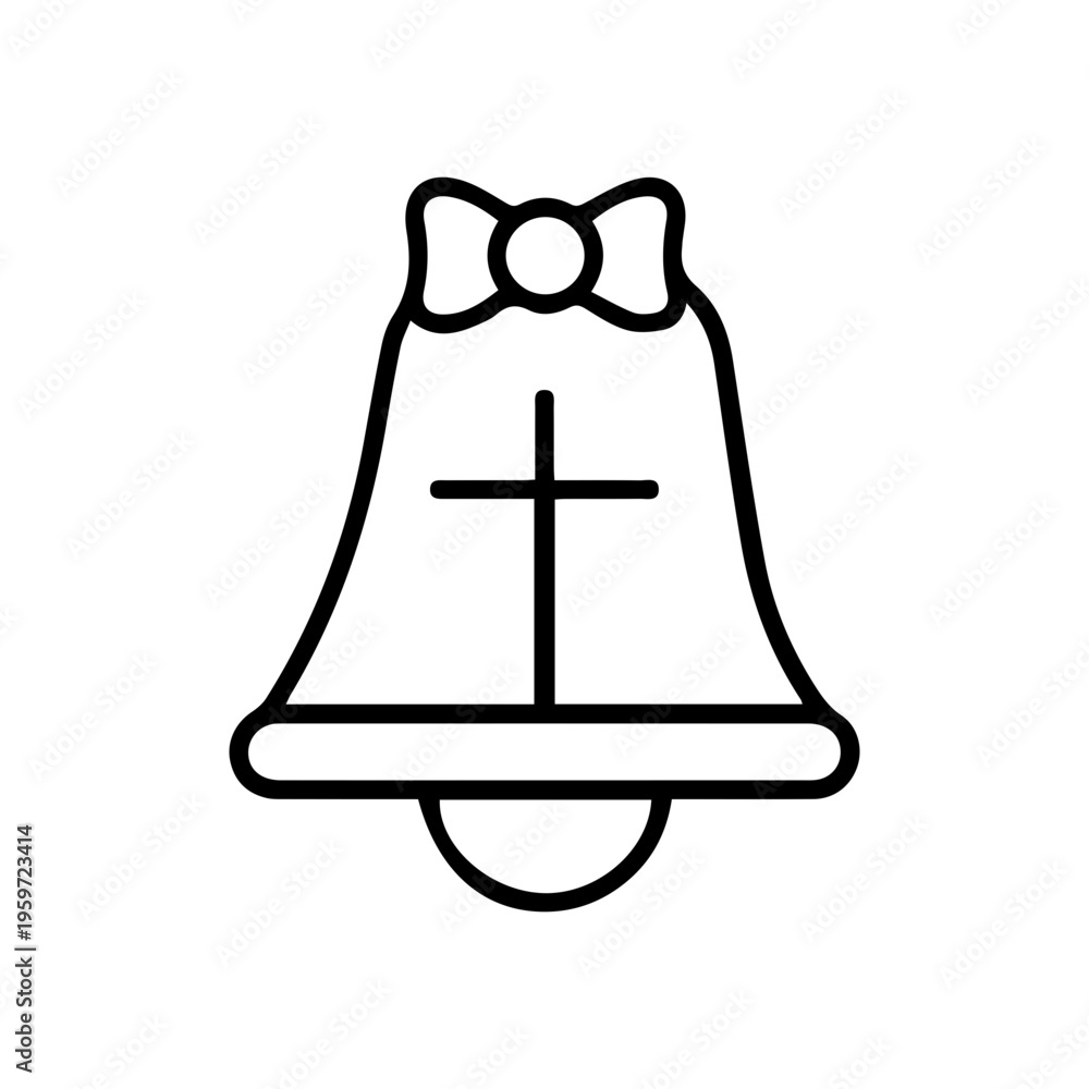 Obraz premium Christmas Bell Icon