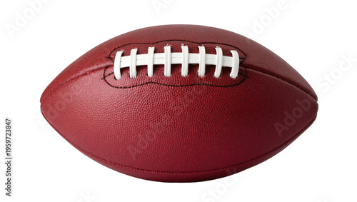 Canvastavla Official size red brown American football with white laces ready for professiona