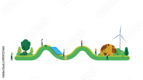 A person walking alone on a line, symbolizing solitude or journey, with a sense of calmness and serenity.