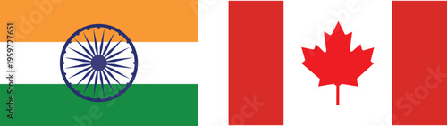 India national flag icon.  Symbol of International Unity. National Flag of India with Official Colors, India flag  Independence Day.  India Square and round icon isolated on transparent PNG
