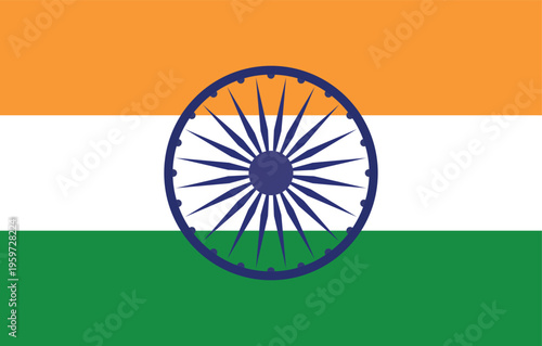 India national flag icon.  Symbol of International Unity. National Flag of India with Official Colors, India flag  Independence Day.  India Square and round icon isolated on transparent PNG