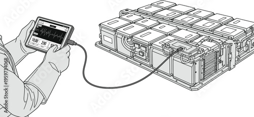 Electronic device connected to multiple battery modules