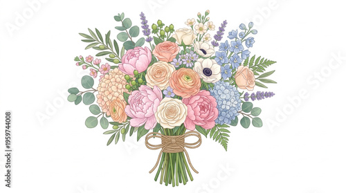 Colorful Bouquet of Flowers.