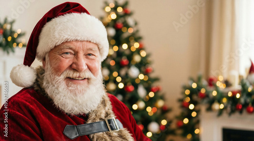 Wallpaper Mural Santa claus smiling welcoming christmas holiday season Torontodigital.ca