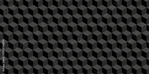 Illustration squares seamless geometric pattern with cubic shapes. Abstract geometric triangle background mosaic wallpaper.