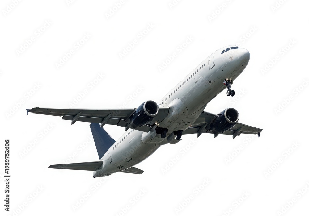 Fototapeta premium Airplane taking off or landing in the sky