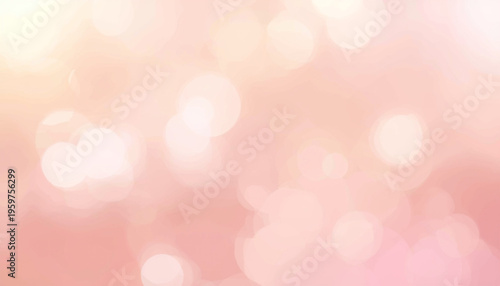 Foto Light pastel bokeh background with soft pink and peach tones, creating a calm and airy aesthetic