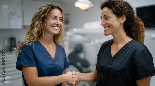 Healthcare professionals networking event dental office image collaborative environment close-up view building relationships