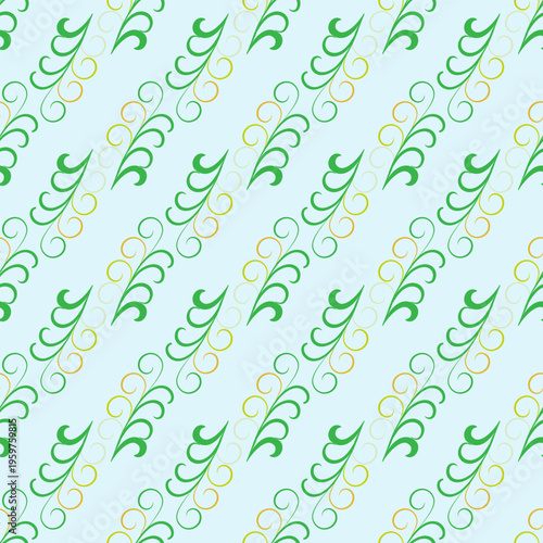 Abstract twig diagonal seamless pattern