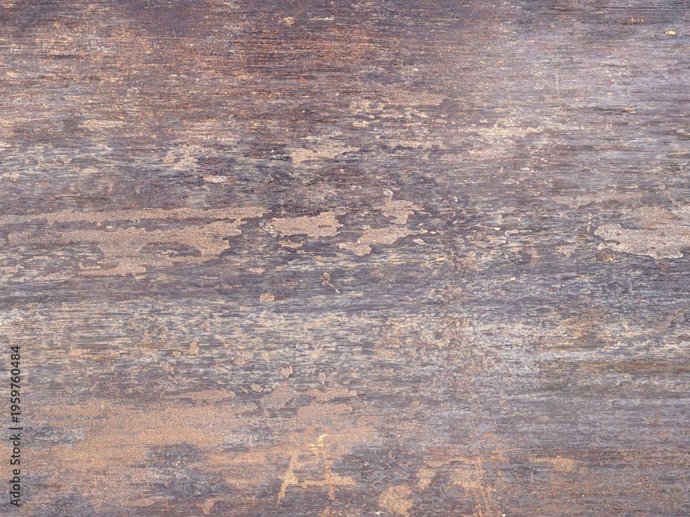Naklejka premium Verrostetes Metallblech mit rauer, verwitterter Oberfläche als Hintergrund