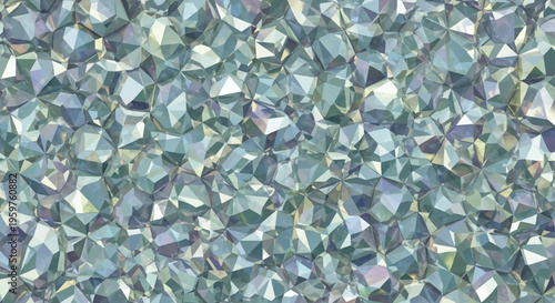 Grey blue crystal mosaic background texture shiny polygonal facets