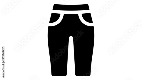 Black denim jeggings icon symbolizing comfort and fashion