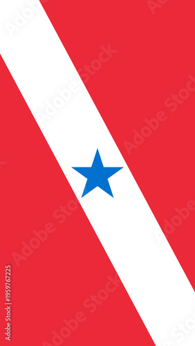 Para Vertical Flag Vector Banner Design