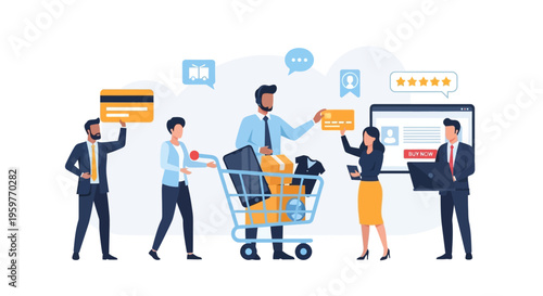E-commerce Online Shopping Experience with Digital Payment, Customer Support, Delivery, and User Reviews