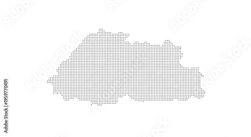 A dotted representation of lesotho a landlocked country in southern africa is shown high quality professional