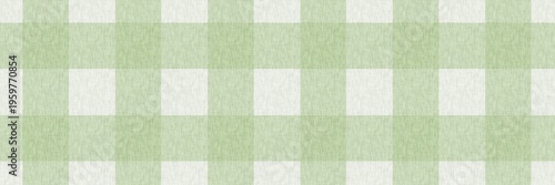 Canvastavla Seamless pattern of light sage green gingham with linen fabric texture