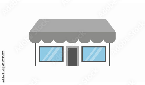 Minimal Storefront Icon Vector Shop Retail Business Design
