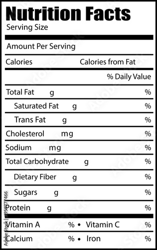 Nutrition Facts Label