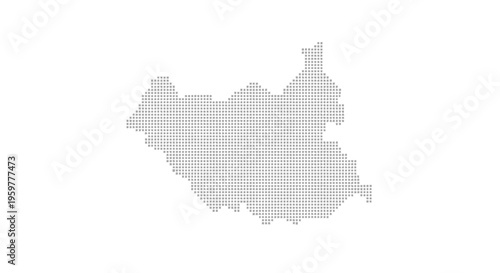A pixelated grayscale representation of a castle or fortress shape on white high quality professional detailed