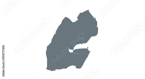 A dark abstract shape resembling a landmass or a stylized geographical outline high quality professional detailed